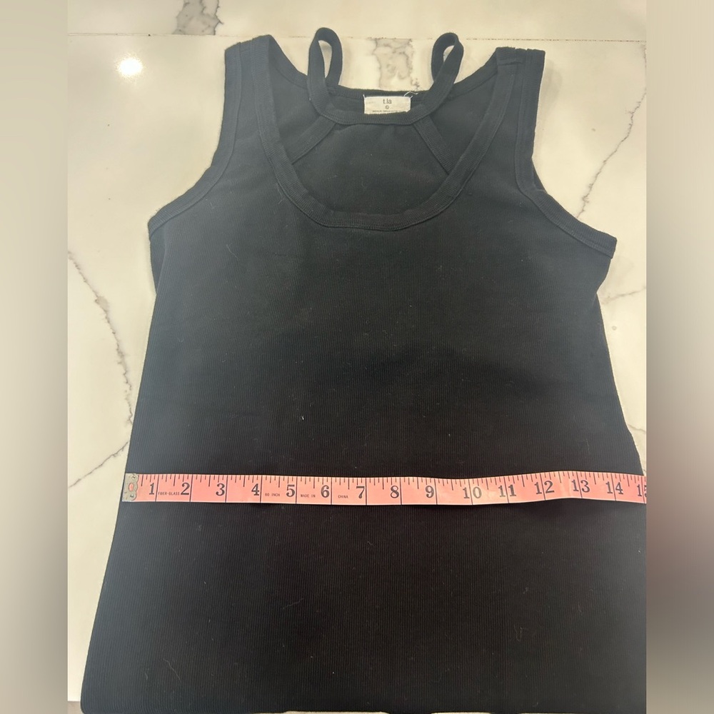 Anthropologie t.la Black Bodycon Cut Out Midi. Size L - Picture 10 of 11